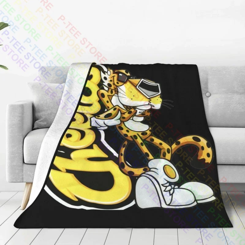 Cheetos Chester Cheetah Blanket Thick For Bed All Season Faux Fur Throw For Sofa Bedroom