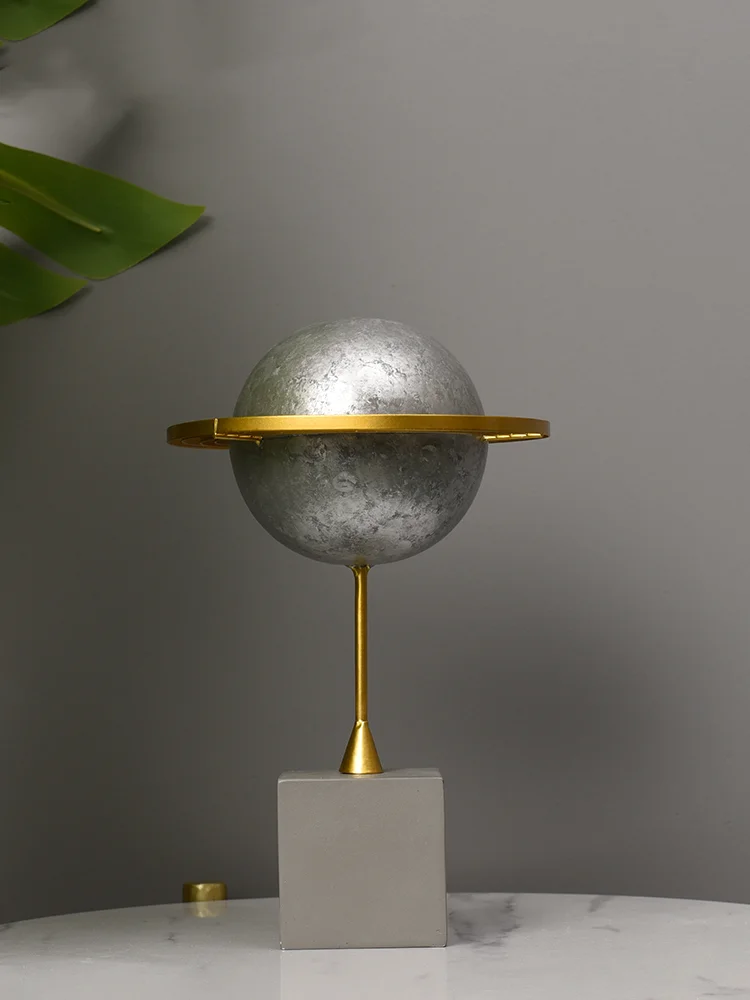 Original Nordic Creative Planet Figurine Ornament Unique Soft Decor for Dining Room Desktop Bedroom Room Tabletop Home Display