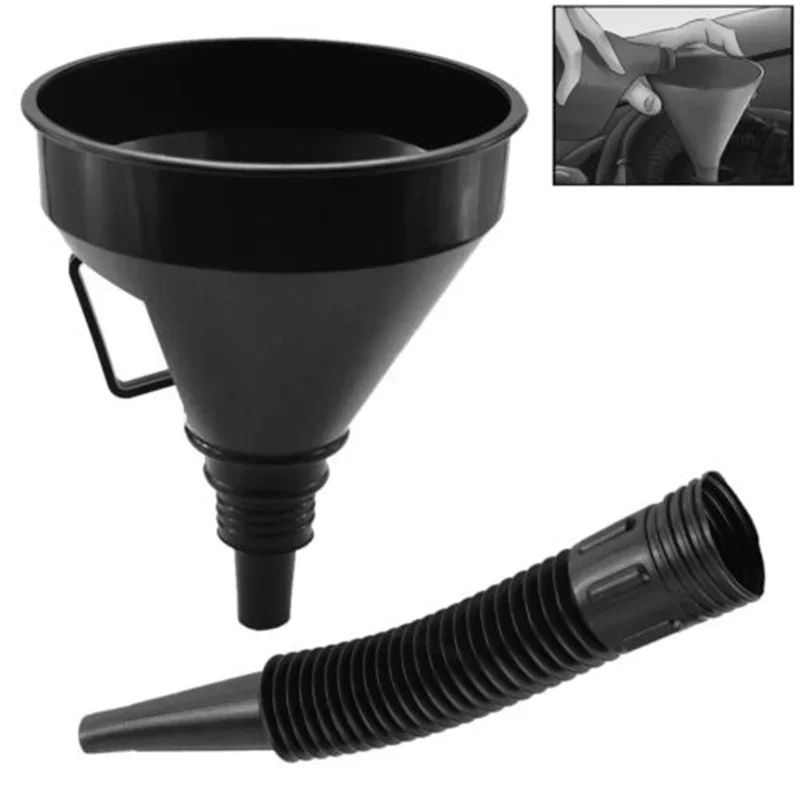 Engine Refueling Funnel with Filter for Car Truck Motorcycle Oil Gasoline Filling Strainer Telescopic Catheter Funnels Tool