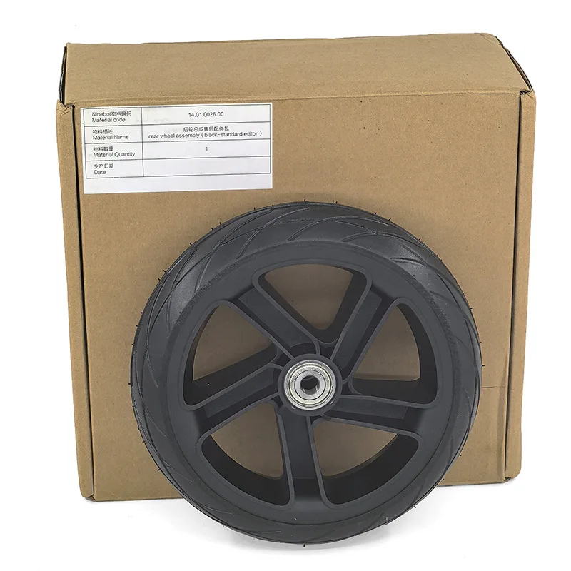 200x50 Solid Tire Rear Wheel Hub Assembly for Ninebot ES1 ES2 ES4 Electric Scooter 8x2.125 Repair Parts