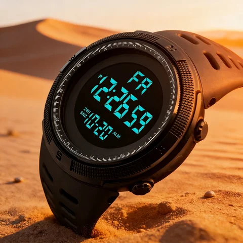 Men's Watch Sports Digital Watches for Man Big Dial Luminous Waterproof Alarm Clock Multifunction Military Electronic Wristwatch