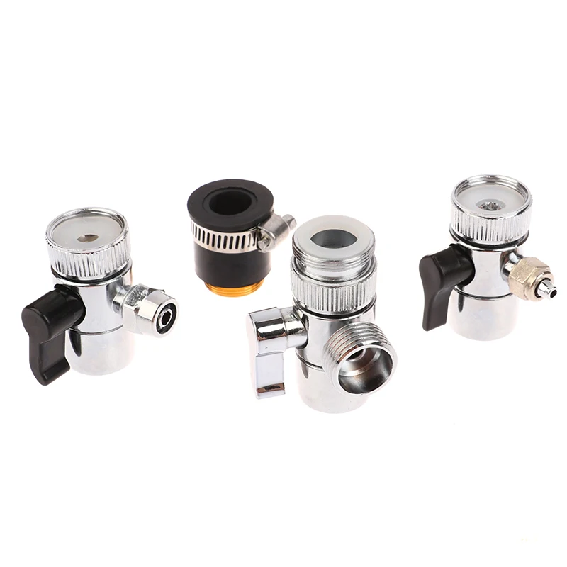 New Alloy Faucet Fitting Diverter Pipe Single-cut Valve Switching Adapter Tube Connector Water Purifier Water Filter Accessories