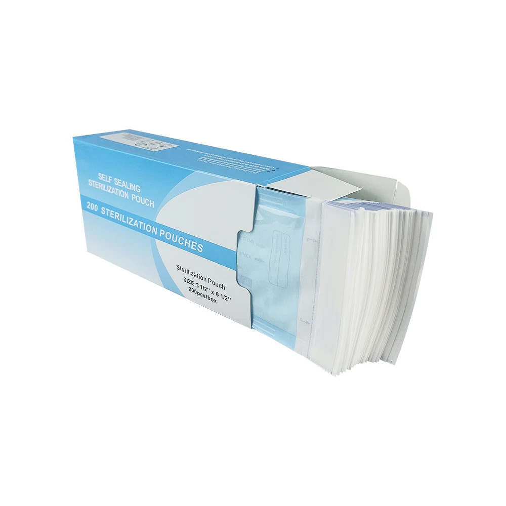 Sacchetti autosigillanti per sterilizzazione da 200 pezzi sacchetti monouso per sacchetto di sterilizzazione per strumenti dentali 90x165mm