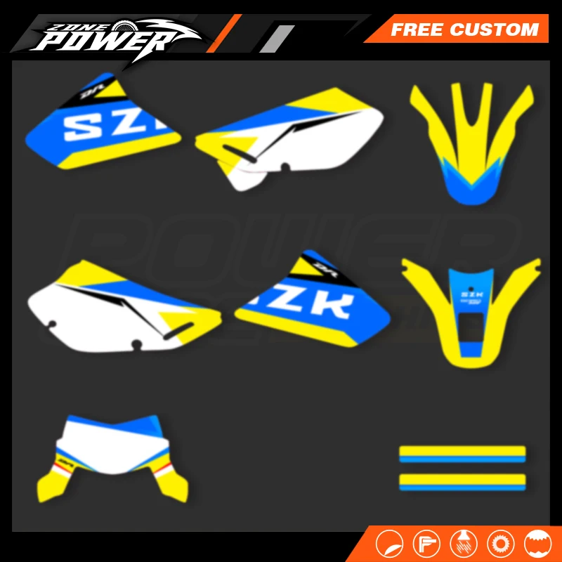 

Powerzone Custom Graphics Decals Stickers Kit For SUZUKI DR650 2021 2020 2019 2018 2017 2016 2015 2014 -1996 Motorcycle 04