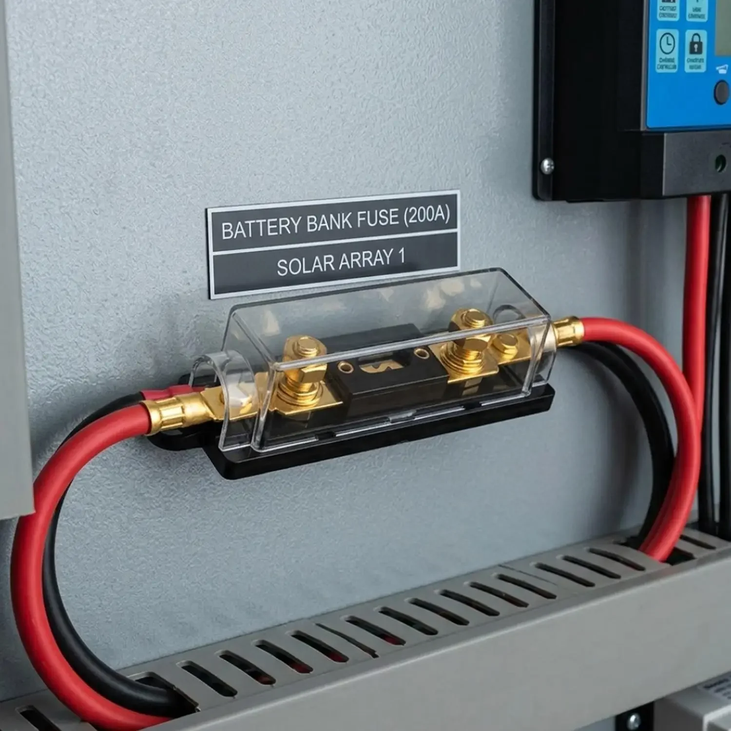 ANL Schraubbarer Sicherungsblock 30A-500A Hochstrom-Sicherungshalter Flammhemmend PA66+PC für Auto-Audio Solar Auto RV Marine Schaltkreise – Detail 12