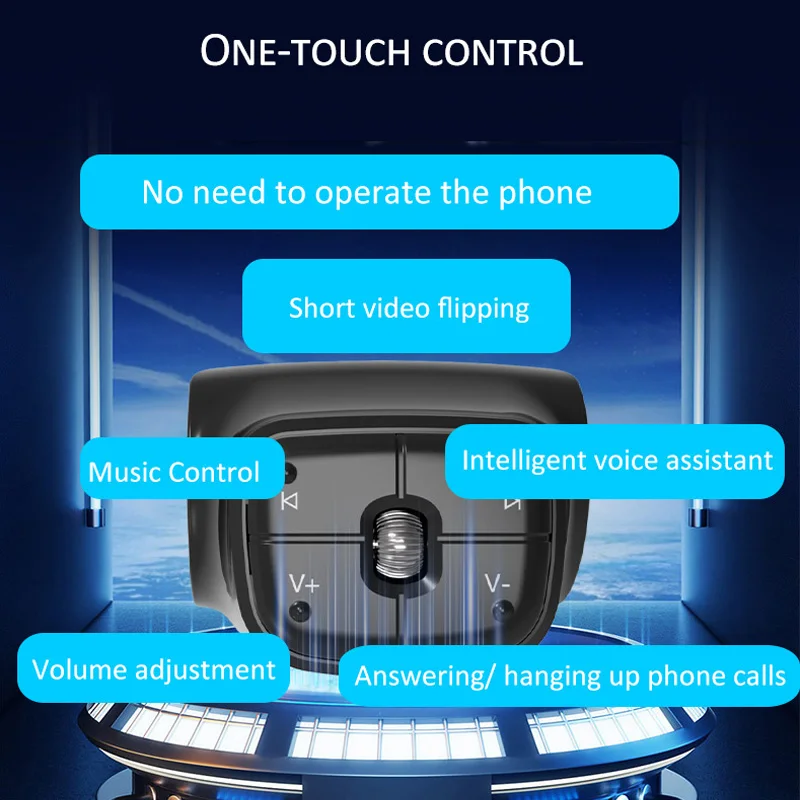 V5.4 سيارة لاسلكية للتحكم عن بعد عجلة القيادة راديو تحكم أندرويد لمسافات طويلة الصوت الوسائط المتعددة التحكم أزرار ذكية #2