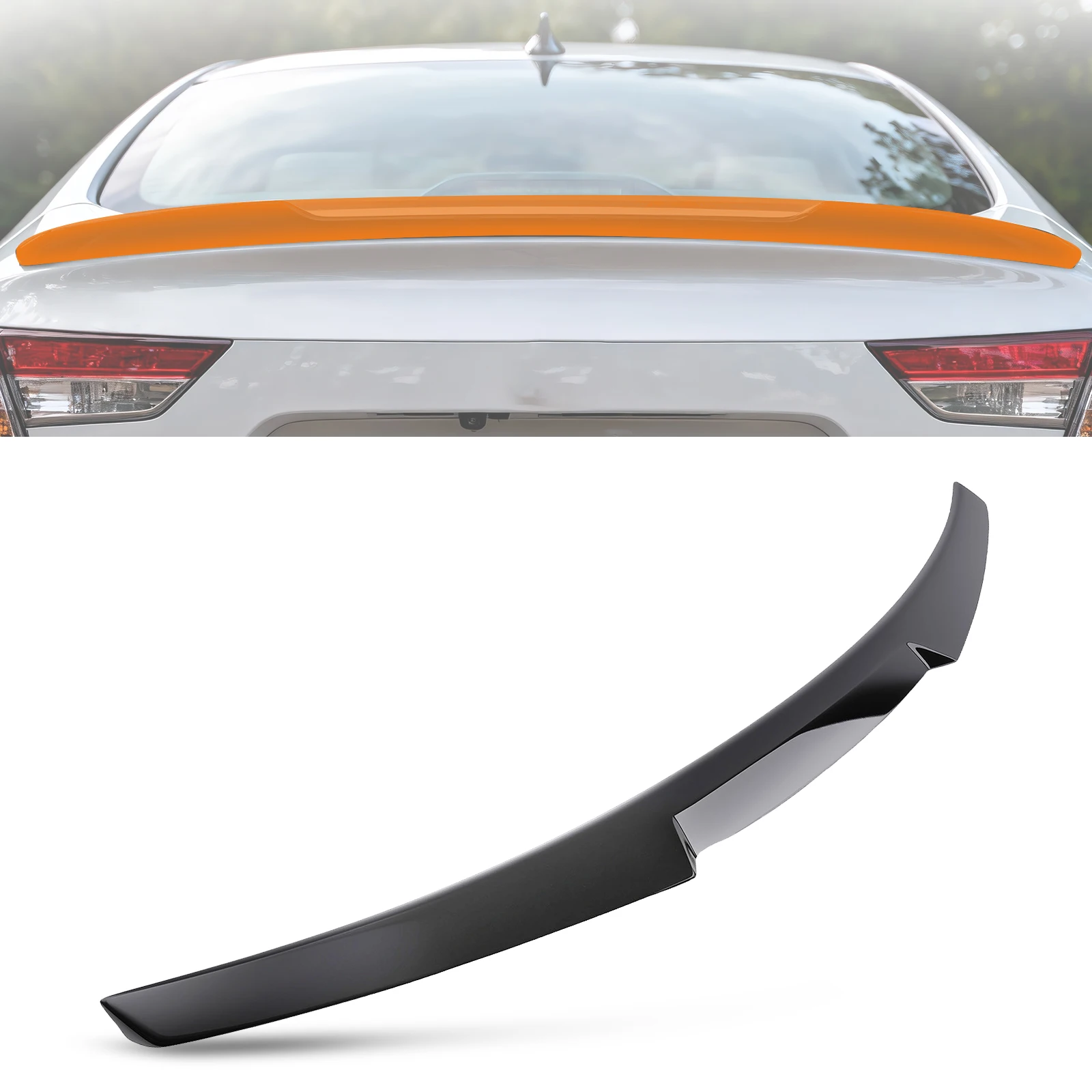 

Rear Trunk Spoiler Wing Lip for Audi A3 S3 RS3 Sedan 2014 2015 2016-2020