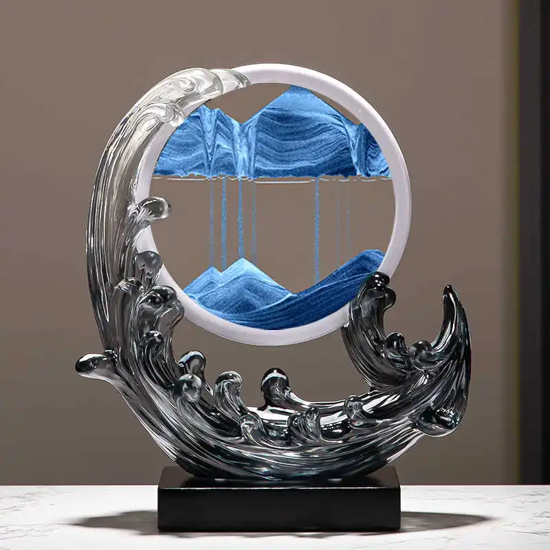 

Fengsheng Shui Quicksand Painting Ornament Advanced Sense Light Luxury High-end Home Living Room Wine Cabinet