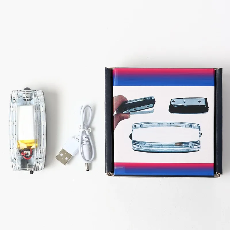 LED Shoulder Light Charging Red Blue Burst Flashing Warning Night Riding Flash Duty Security Shoulder Flashing Patrol Signal