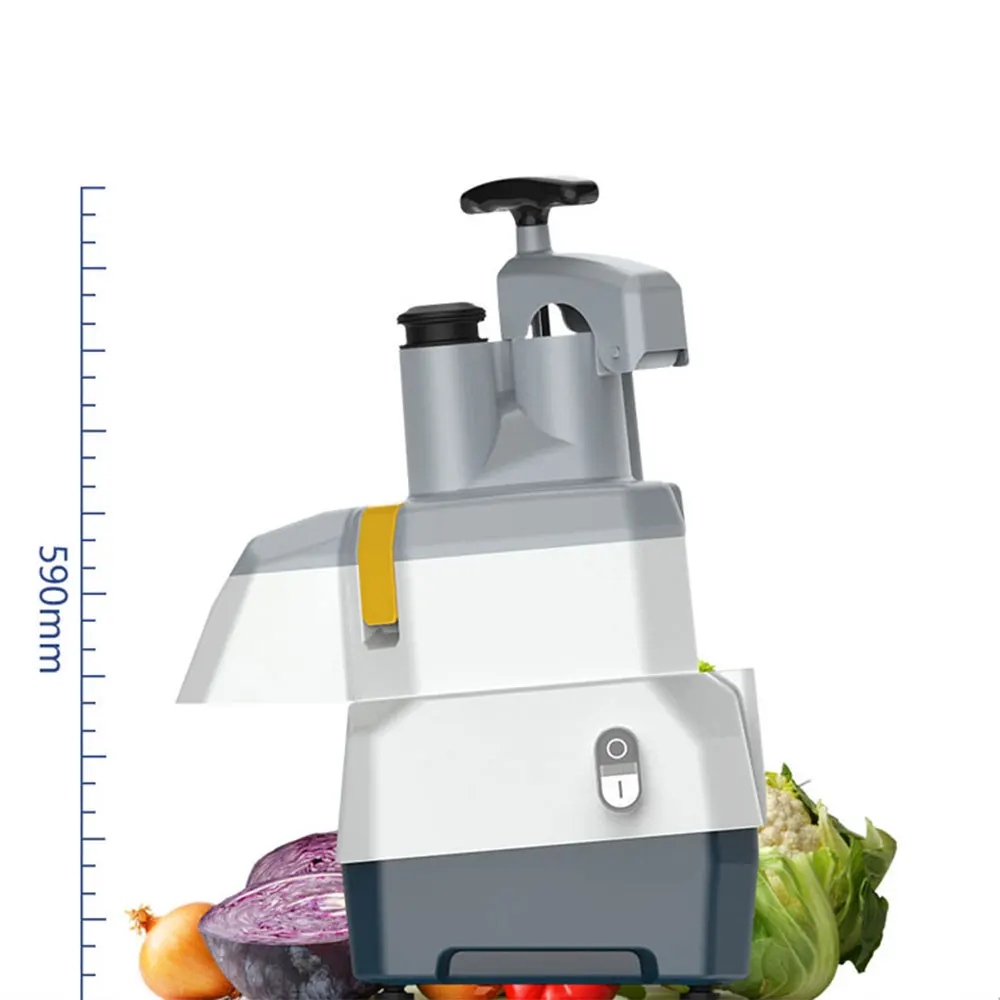 Machine de découpe automatique des aliments, électrique domestique et commerciale, trancheuse de pommes de terre, carottes, gingembre, tranche de dés, fruits et légumes