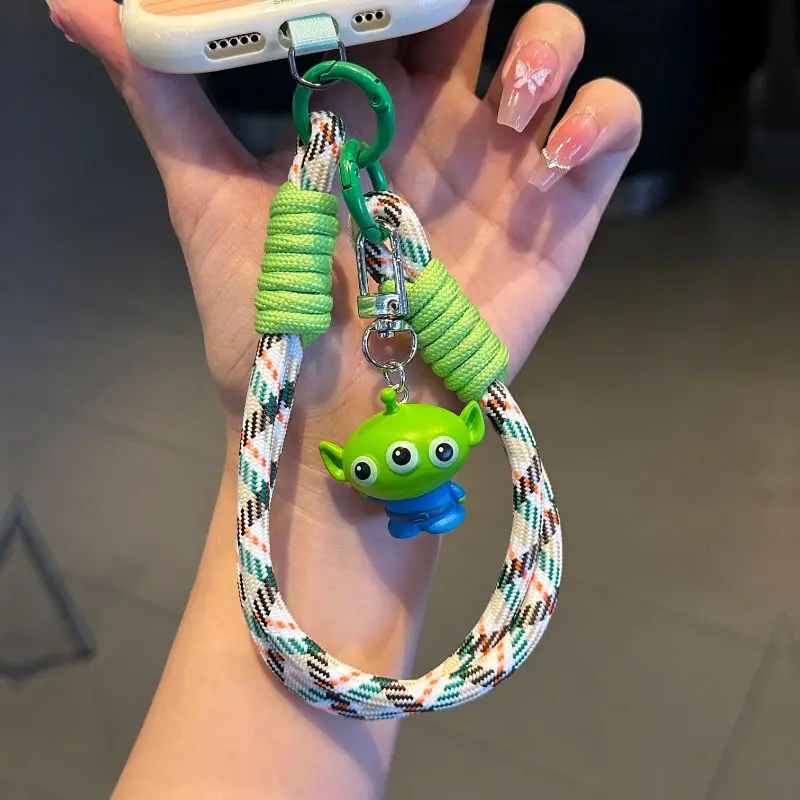 

Ремешок для телефона «История игрушек Диснея» с изображением инопланетянина, короткий двойной ремешок на запястье, аксессуар, подарок на день рождения