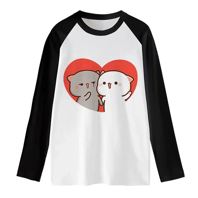 Y2k 90s Shirt Cute Bubu Dudu T Shirt Women Men Funny Long Sleeve Tshirt Gothic Harajuku Tees tops Carton Graphic T-shirt Female