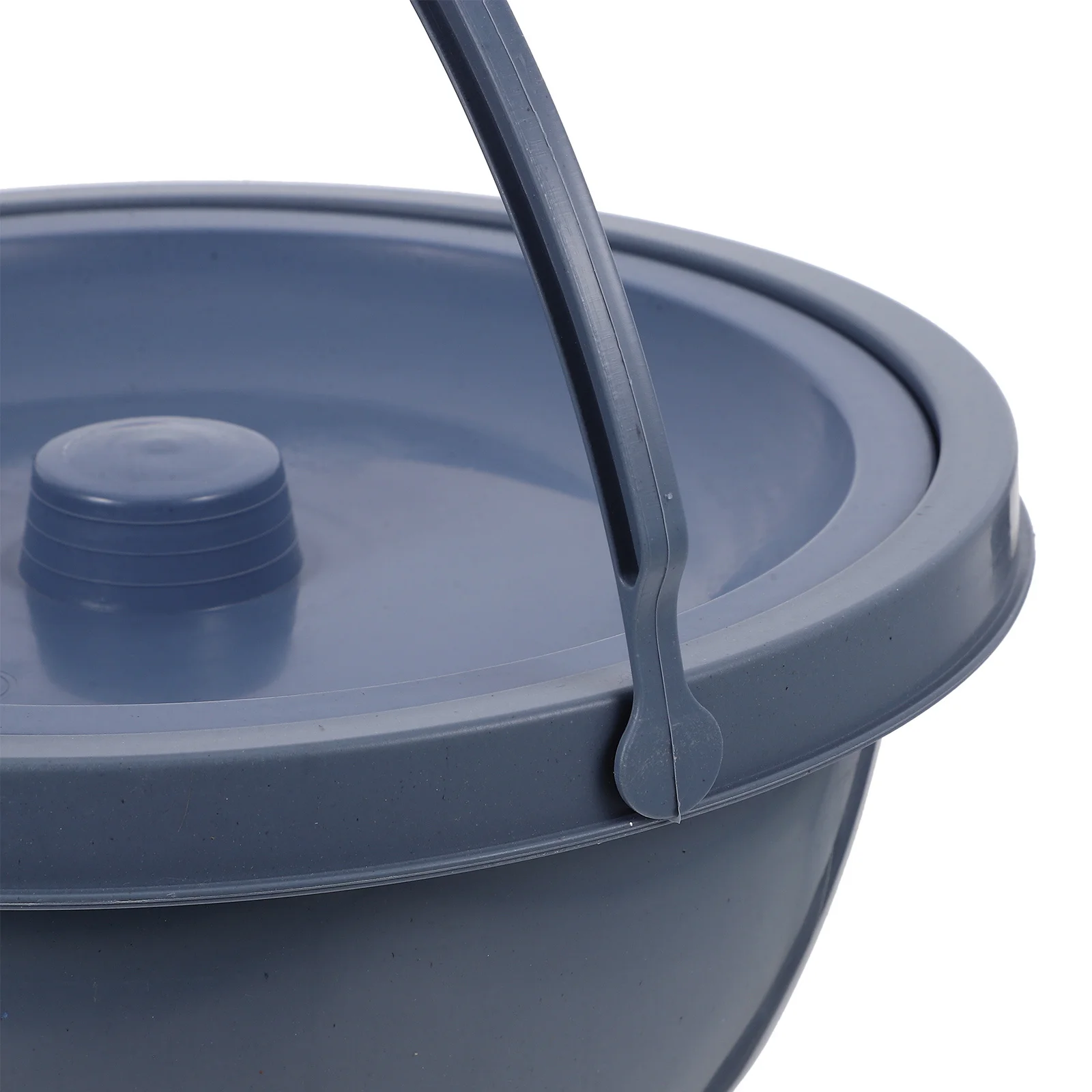 وعاء البول الليلي المحمول للغرفة للنساء المسنات رمادي داكن مانع للتسرب بجانب السرير للمستشفى المنزلي متين Pp