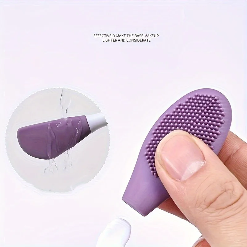 1Pcs Double Head Silicone Face Mask Brushes Facial Pore Cleaner Brush Mud Film Applicator Women Cleaning Tools