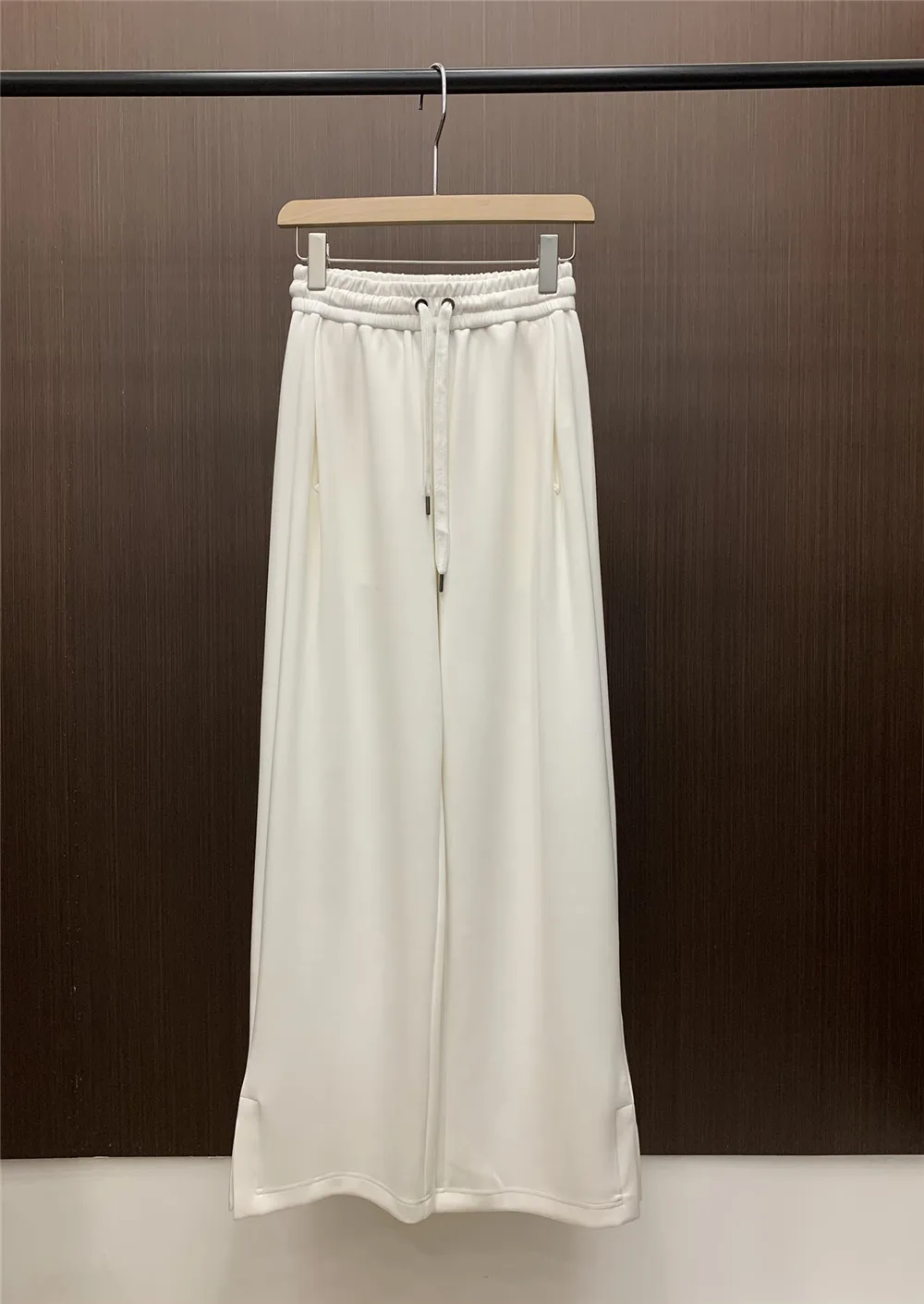 2024 B*C Spring Casual Straight Pants Drawstring Sweatpants Trousers Women Wide Leg Pants
