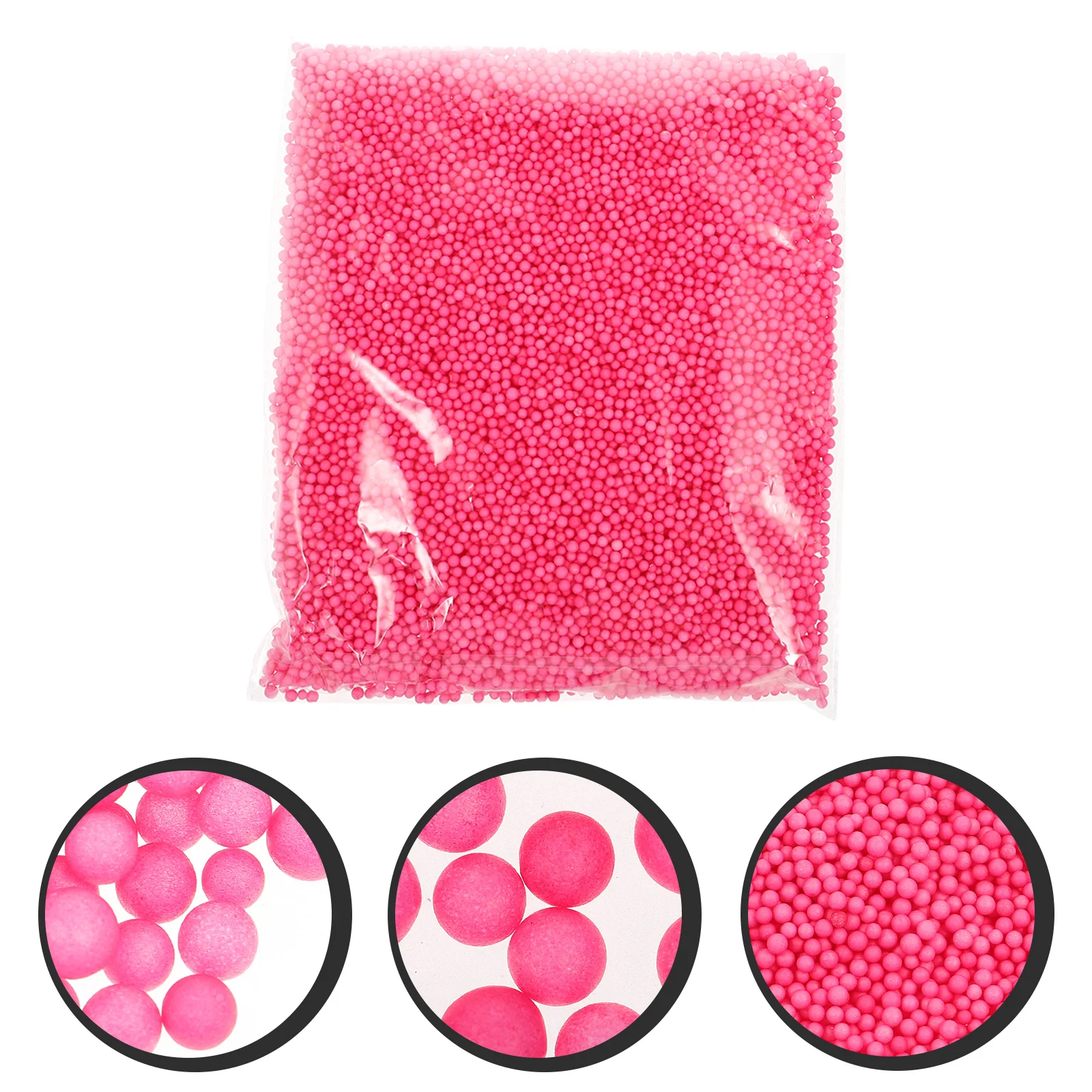 

3 Packs Miniture Decoration Decorate Crafts Beads Foam Balls Whelping Kit Pink Pillows