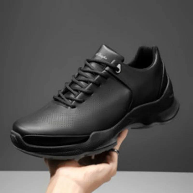 

Versatile Leather Mens Sneakers New Trend Casual Shoes Non-Slip Leisure Male Trainers Leisure Walk Sports Footwear Outdoor Shoes