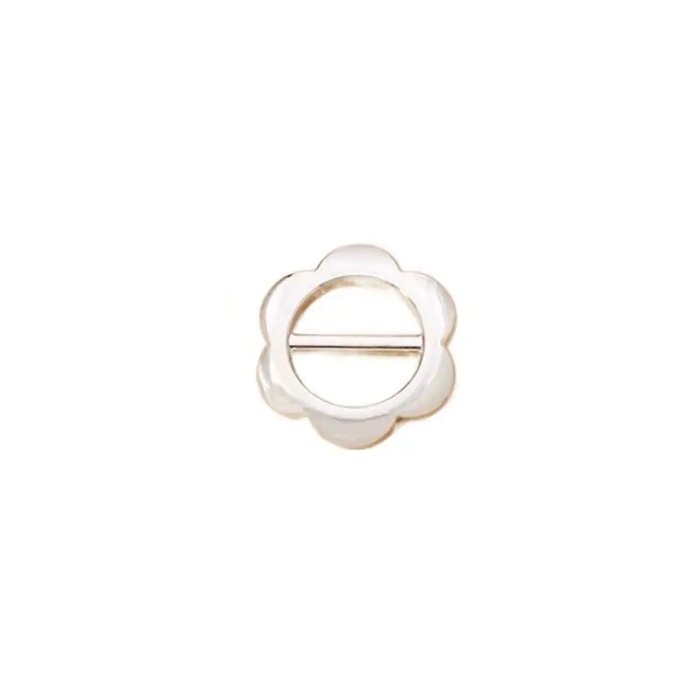Exquisite Round Heart Clothing Corner Knotted Buckles Butterfly Multifunctional Waist Adjustment Fixed Snap Silver Alloy Women