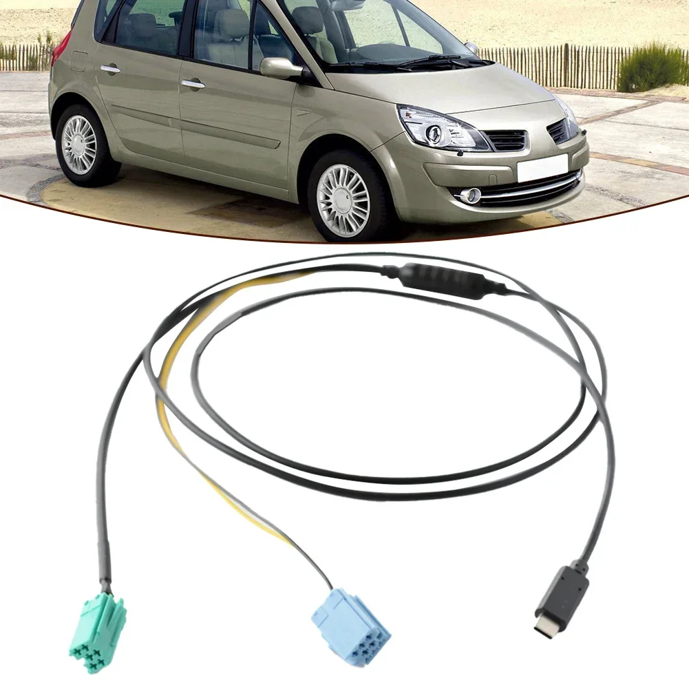 

Suitable For Renault 2005-2011 TYPEC Audio Input Cable AUX Audio+Charging Cable 2024 Hot Sale Brand New And High Quality