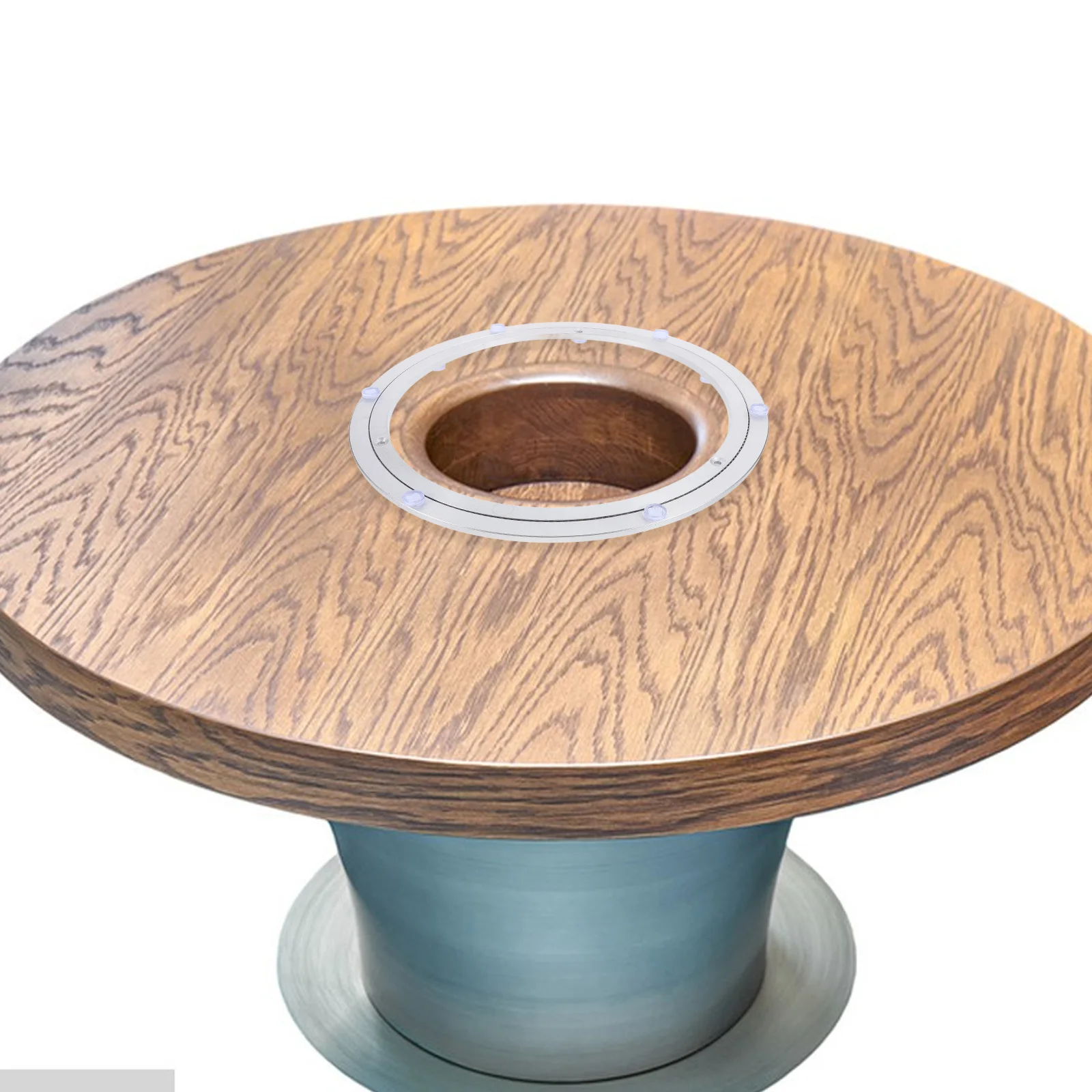 

Heavy Duty Aluminum Alloy Turntable Base Smooth Rotation Dining Table Swivel Bearing Wear Resistant Large Turntable For Home