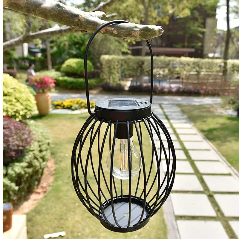 New Retro Solar Portable Atmospheric Floor Lamp Portable Outdoor Waterproof Grass Personalized Decorative Garden Lamp