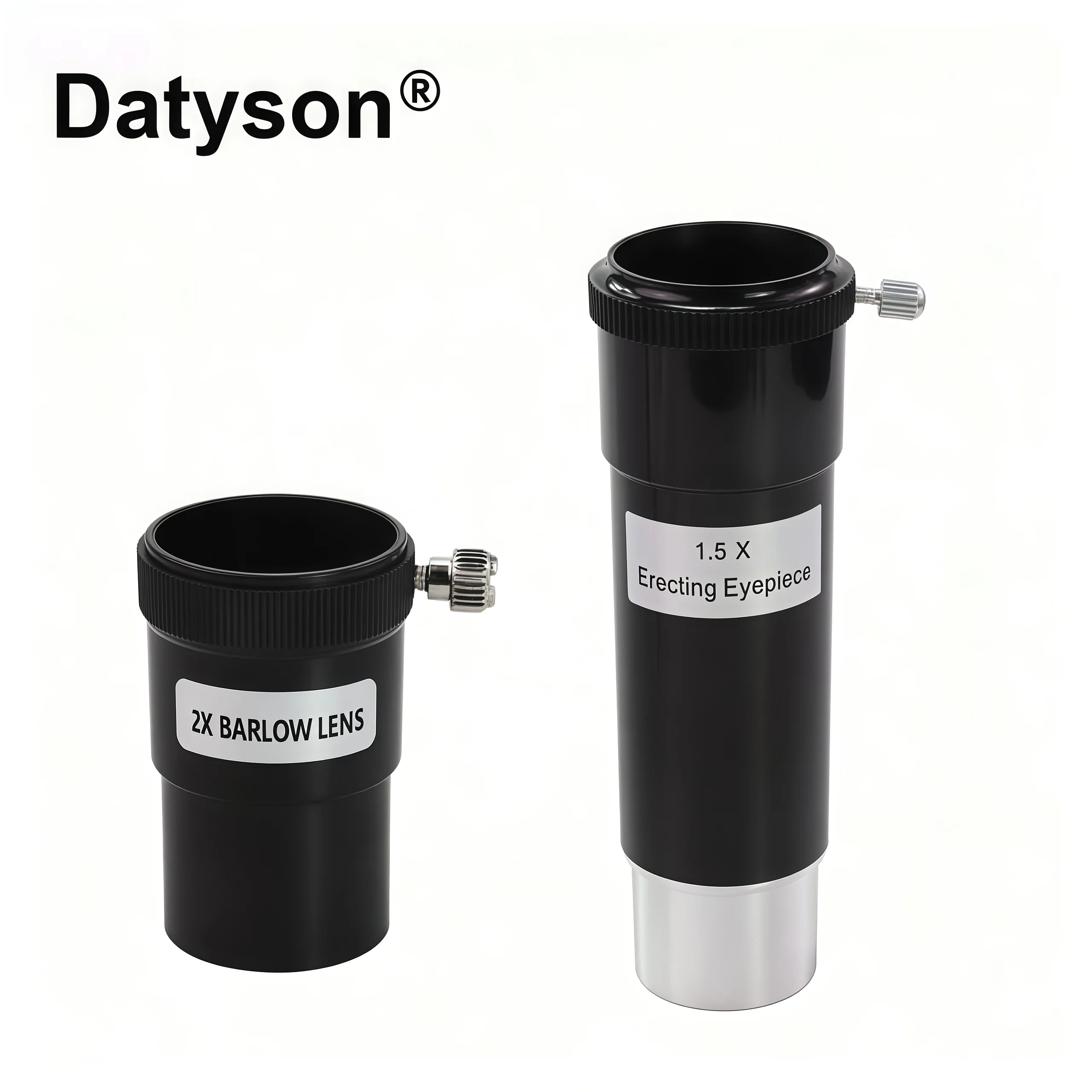 Image of Datyson 1,25" 1,5-fach Bildaufrichtende & 2-fach Voll-Mehrschichtbeschichtete Barlowlinse, Teleskop-Okular-Vergrößerung mit Staubschutzkappen