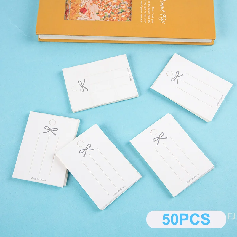 

[YU] Белая бумажная карта, аксессуары для волос, карта, сделай сам, заколка для волос ручной работы, повязка для волос, упаковка ювелирных изделий, ценник, карта