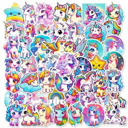 10/30/50 adet Unicorn uçuş PVC Sticker estetik dekorasyon Scrapbooking çocuklar için çocuk kore kırtasiye okul malzemeleri