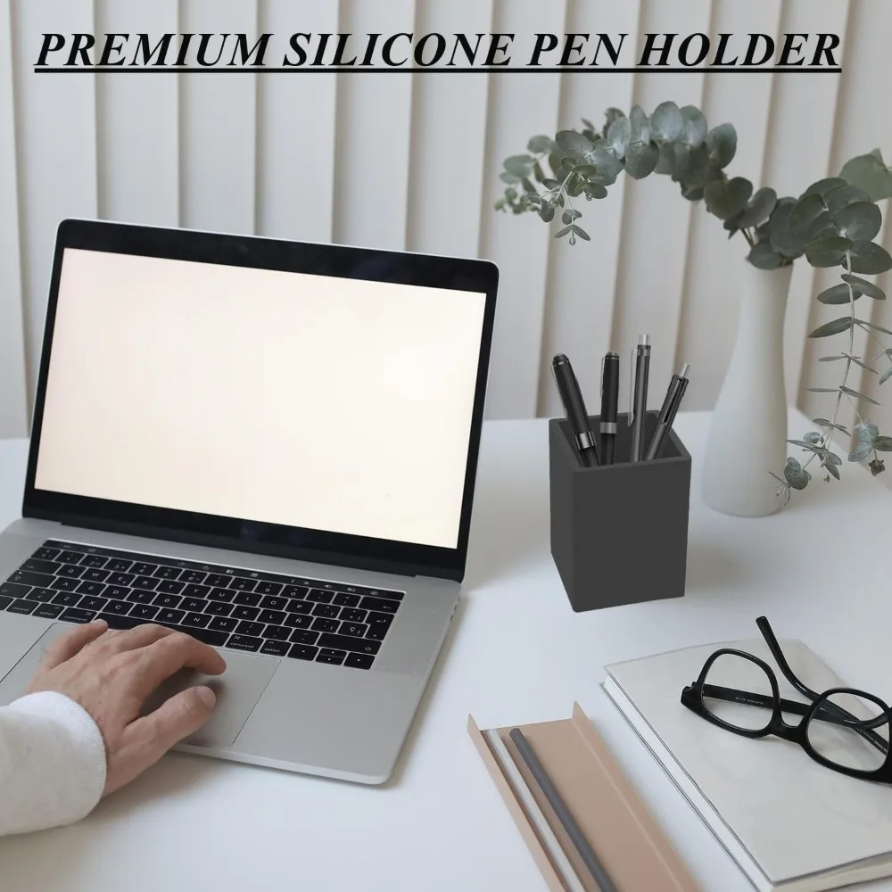Pens and pencil holders, 5mm thick silicone pencil holders, keep your workspace clean and organized