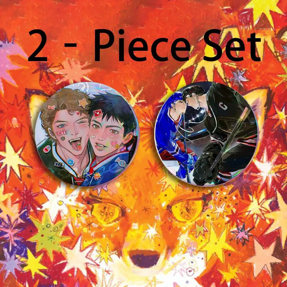 chibi H-Heated R-Rivalry Button Pin Single Pack Anime Merch for Ita Bags Badge Collectible Buttons