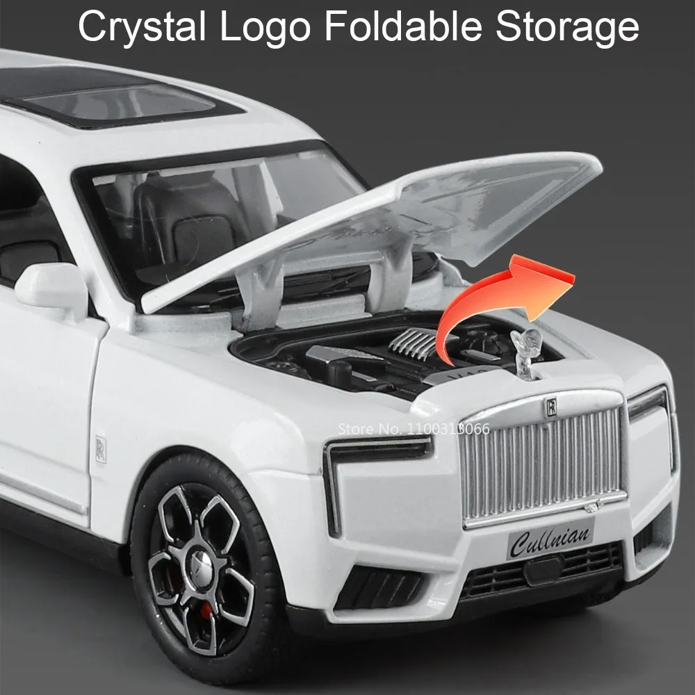 1:32 rolls royce cullinan wraith carros liga modelo brinquedo pneus de borracha veículos roda puxar para trás carro em miniatura presentes perfeitos para crianças