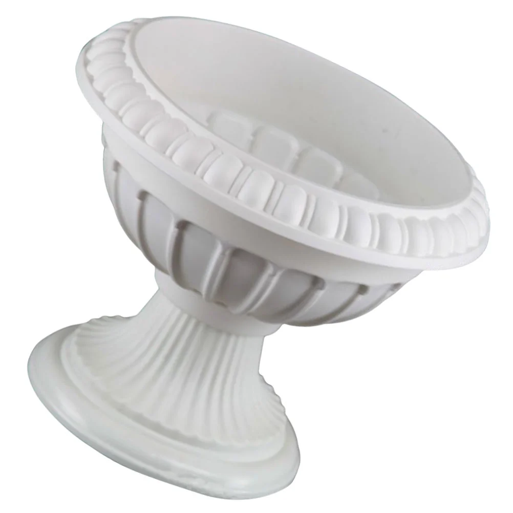 Plant Pot Roman Column Resin Wedding Road Lead Flower Porch Front Door Deck Balcony Decorative Rustic Plastic Pots