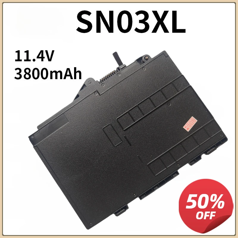 

SN03XL ST03XL Laptop Battery for HP EliteBook 820 G3 G4 725 G3 T7B33AA Series HSTNN-DB6B HSTNN-UB6T ST03XL 800514-001N 800514-00