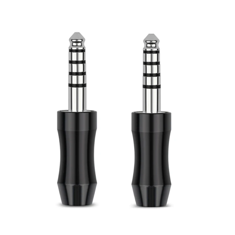 HiFi Balanced Earphone Connector 2Pcs Wearproof 4.4mm Headset Plug 5Pole Stereo Plug Video Accessories