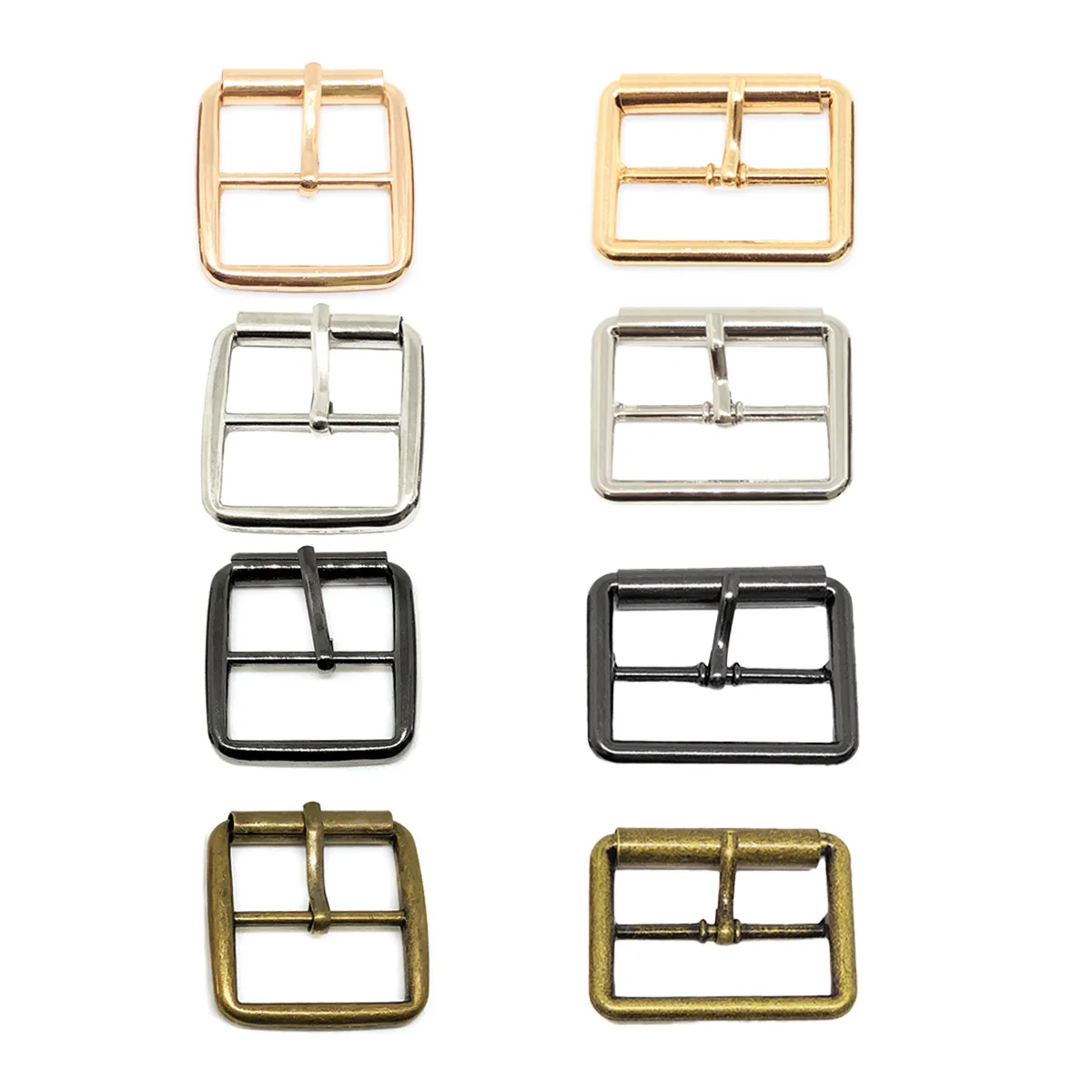Metal Roller Buckles, Tri-glide Slider Movable Bar Strap Adjuster Rectangle Keeper for Bags, DIY Crafts, Clothes, Shoes