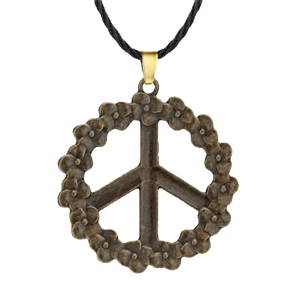 Men Slavic Peace Symbol Pendant Pacific Necklace Pacifism Flower Necklace For Women Jewelry Accessories Viking Amulet Necklace