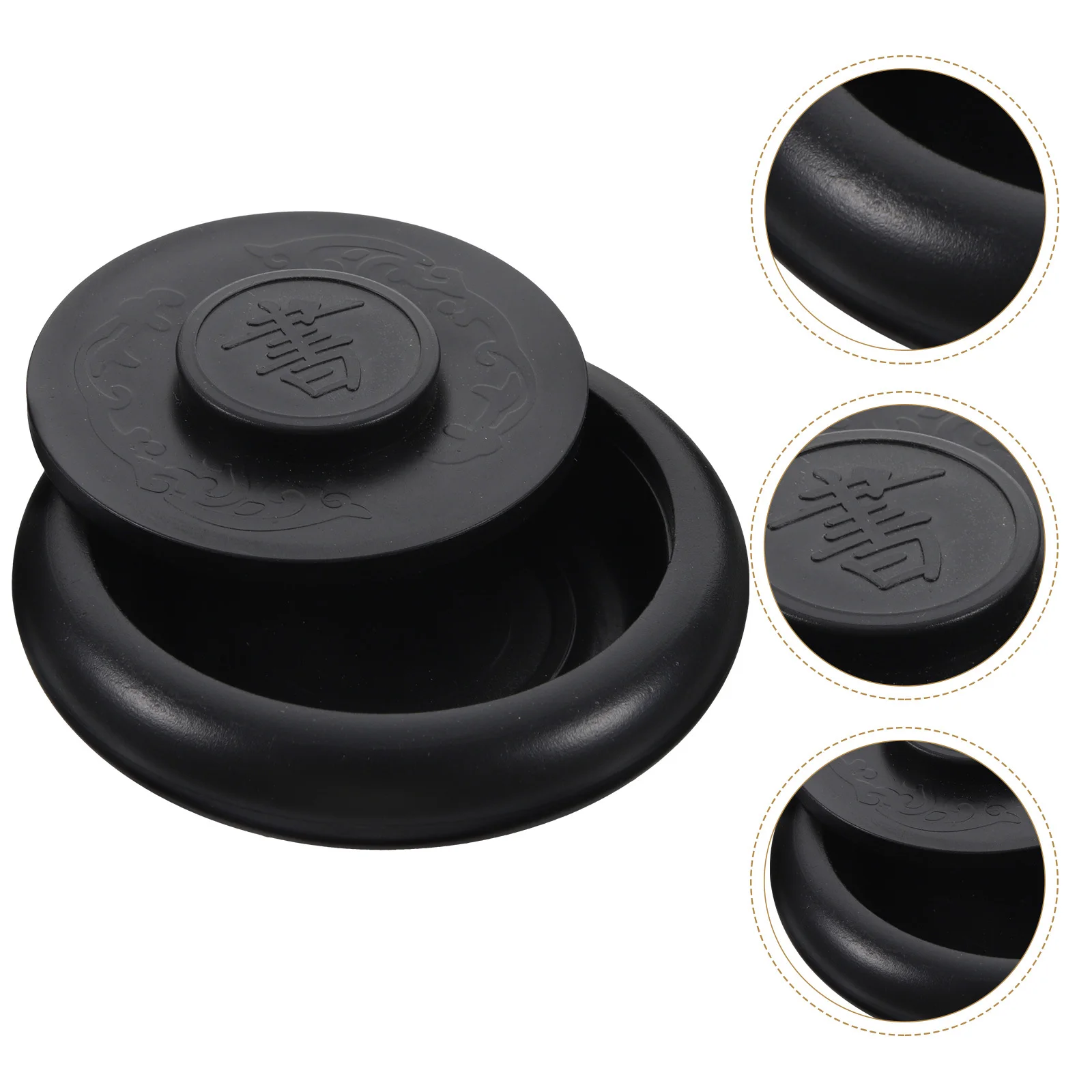 

Plastic Chinese Preserve Calligraphy Inkslab Retro Color Covered Grinding Ink Slab for Writing Painting Ink Holder Gift