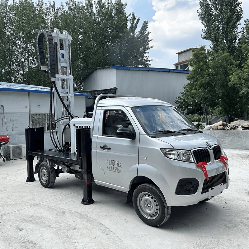 Hydraulic 200m Deep Water Well Drilling Rig Borehole Truck Farm for Water Drilling Mine Drilling Rig