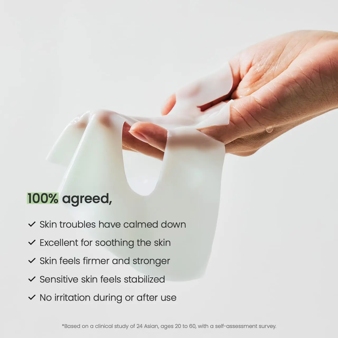 Máscara profunda real refrescante de algas marinhas, máscara de hidrogel noturna, calmante, controle de óleo e sebo, cuidados com manchas 1,19 onças (34g) x4ea