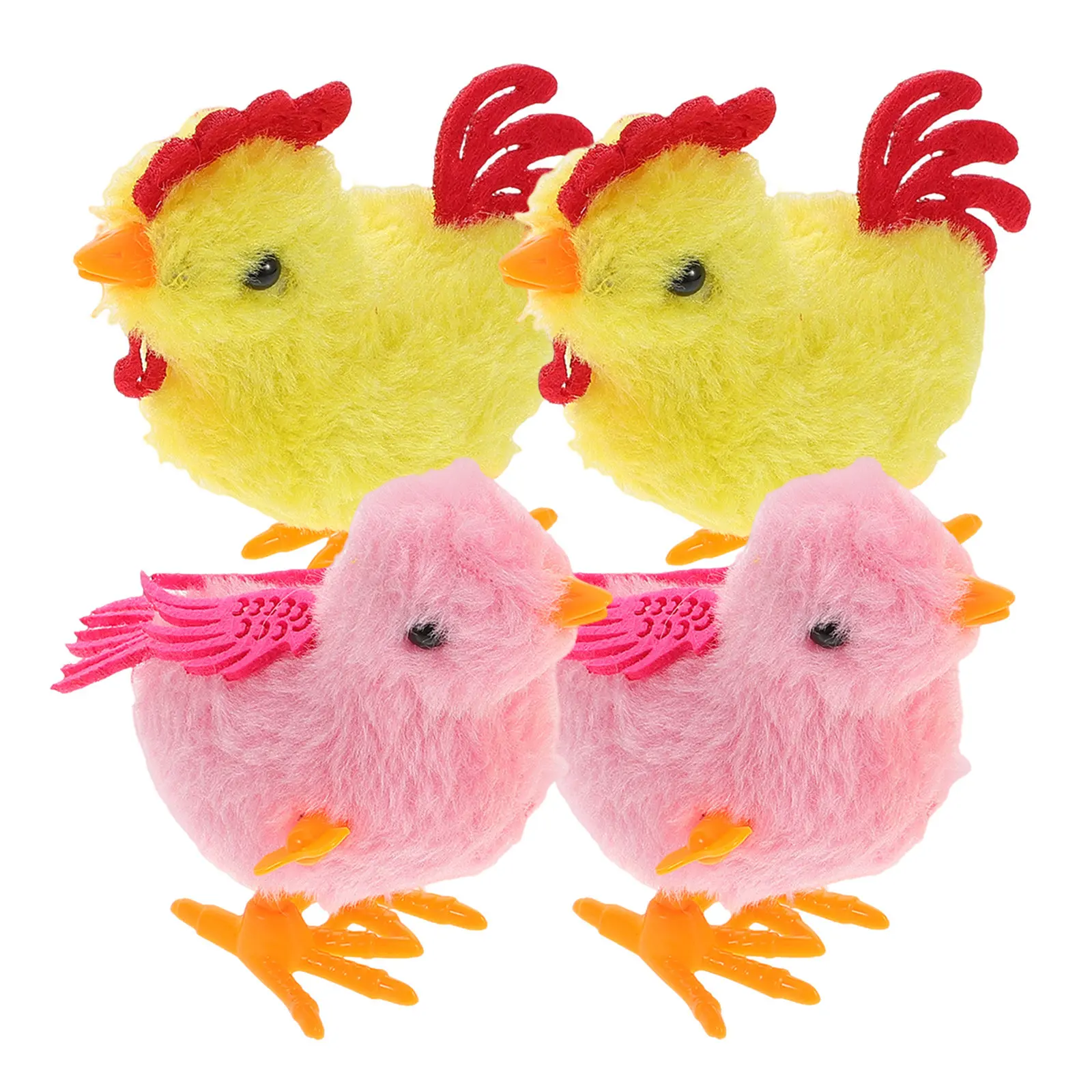 

Набор из 4 прыгающих цыплят на пружинках: развивающие игрушки для детей, развивающие моторику, для творческих игр и вечеринок