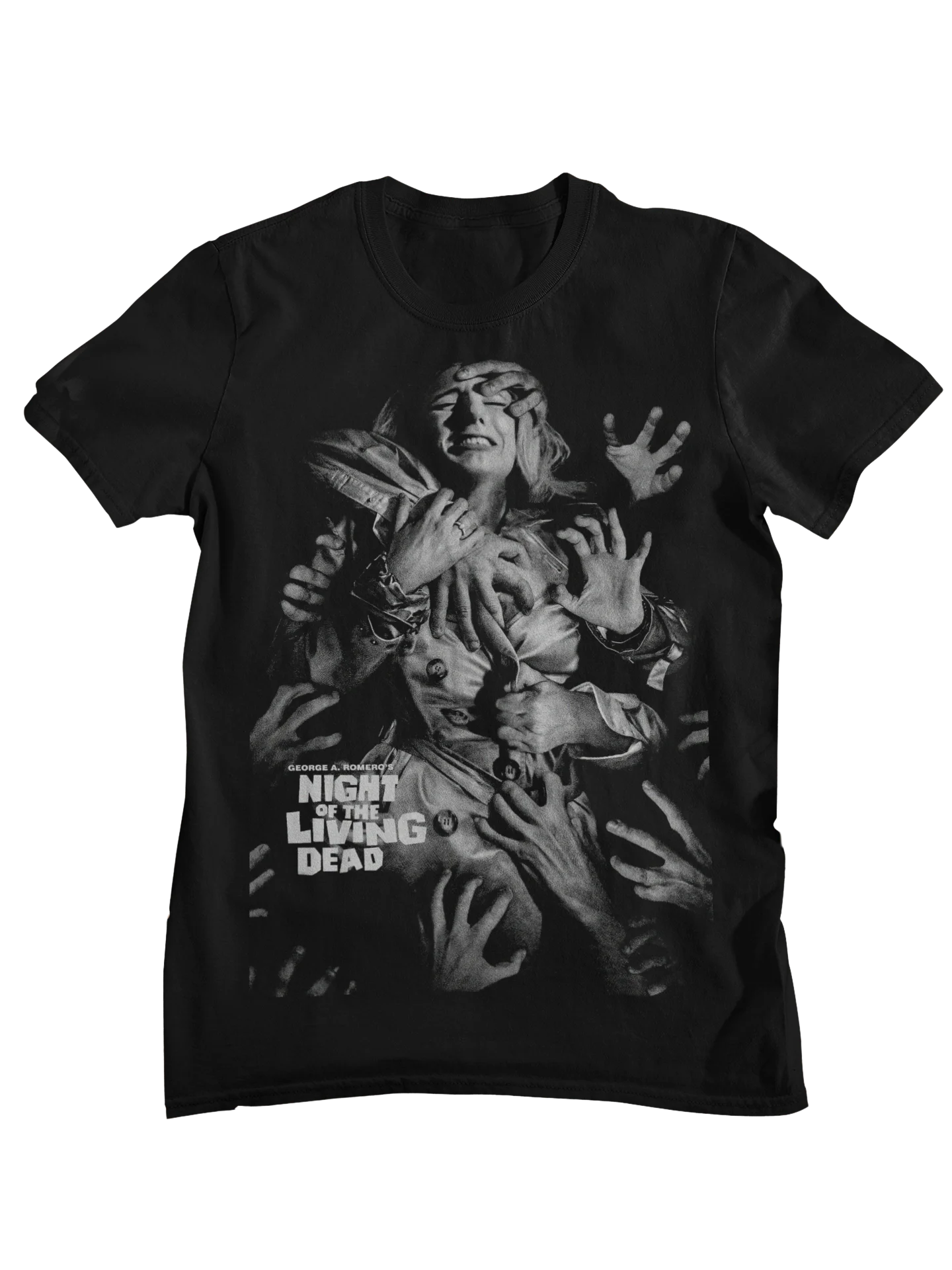 Night of The Living Dead Retro Zombie Horror Movie Graphic T-Shirt Men Women Casual Cotton Streetwear Tops view 5