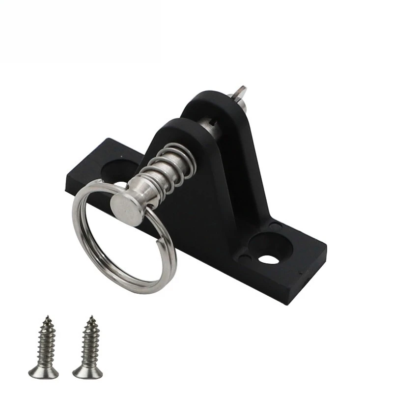 Plastic hill-shaped seat, black nylon hill-shaped seat, ring-type latch pontoon boat awning base