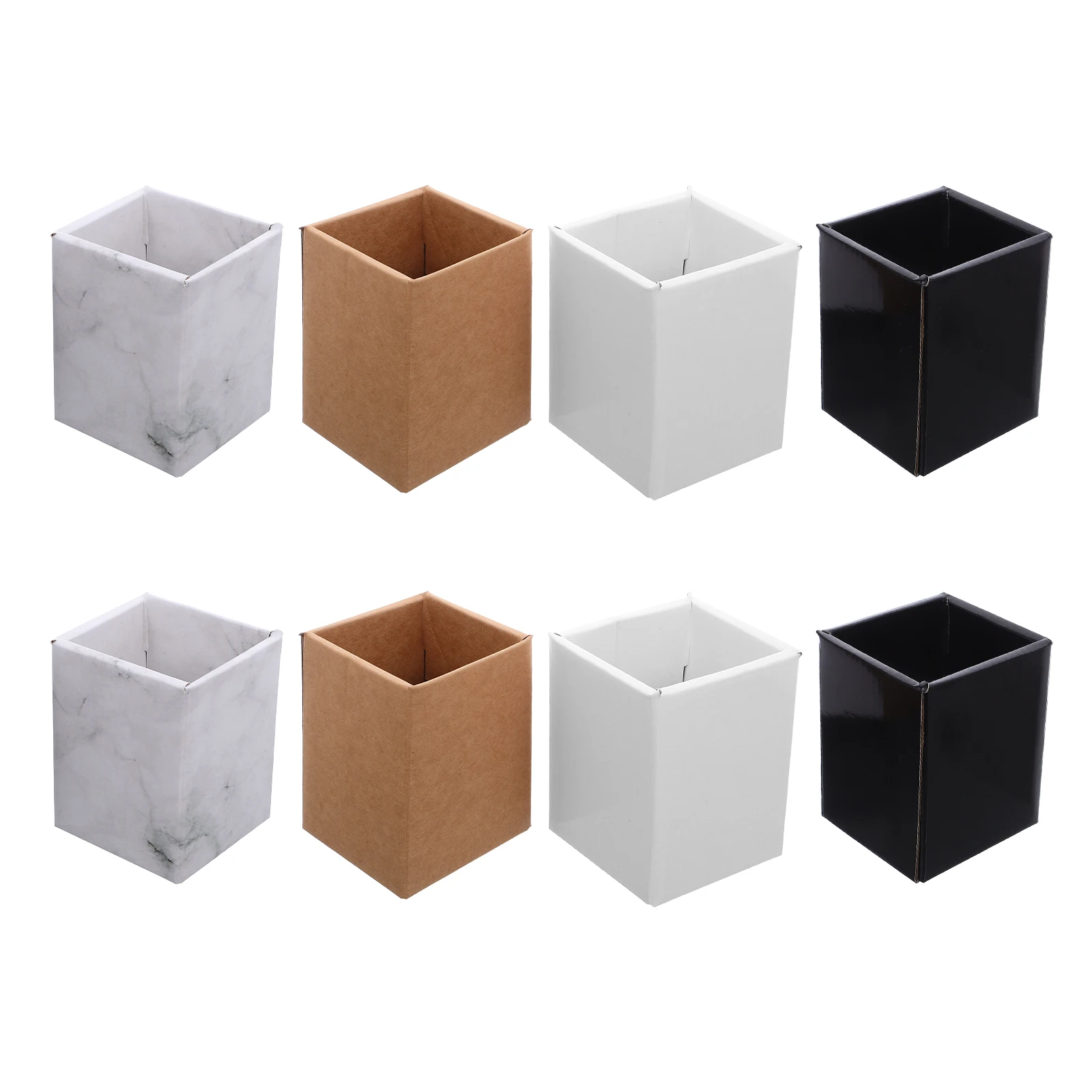 

8 Pcs Desk Accessories Paper Pen Holder Organizer for Pens Stationery Storage Container Office and Pencil Cups