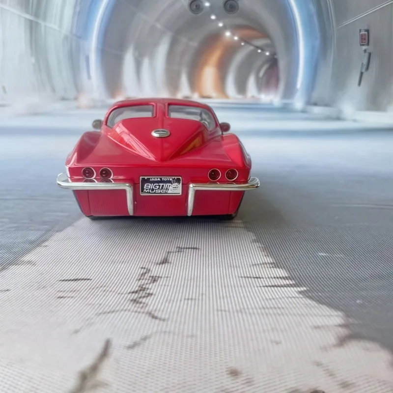 1:24 جادا 1966 شيفروليه كورفيت مقياس نموذج سيارة هدية عيد ميلاد