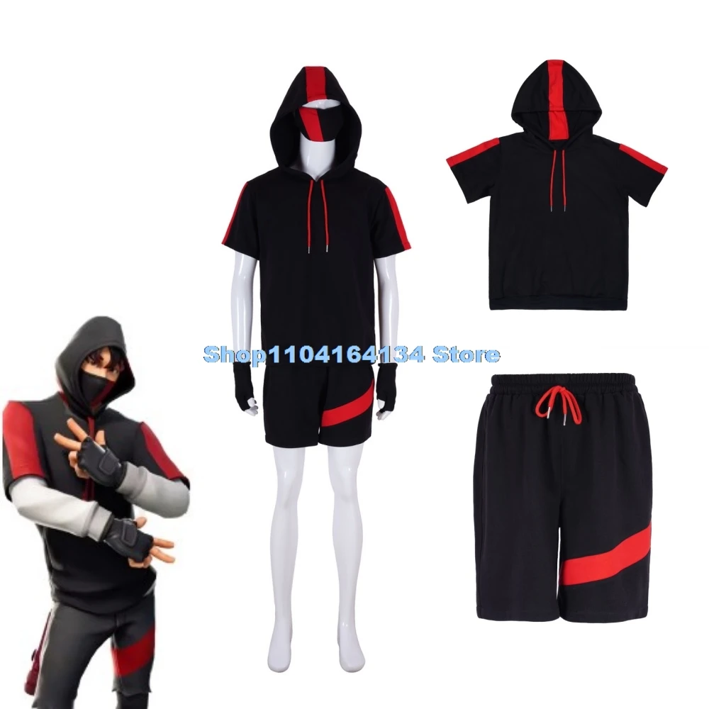 Traje de Cosplay de Fortnit para adultos y niños, uniformes de batalla de piel, ropa, uniforme, juego de Anime, Cosplay, fiesta de Halloween