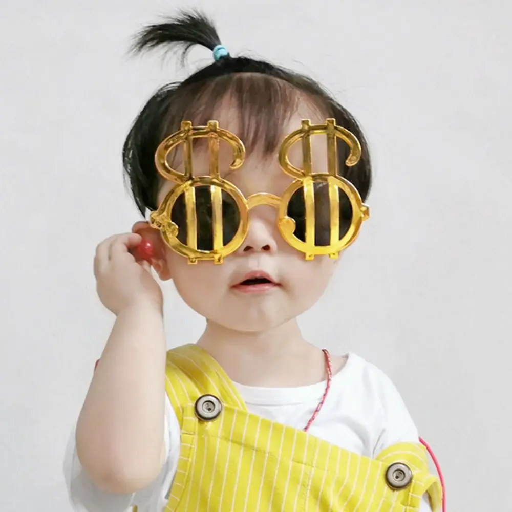 Funny Dollar Sign Glasses for Kids Adults Photo Props Birthday Decorations Toys