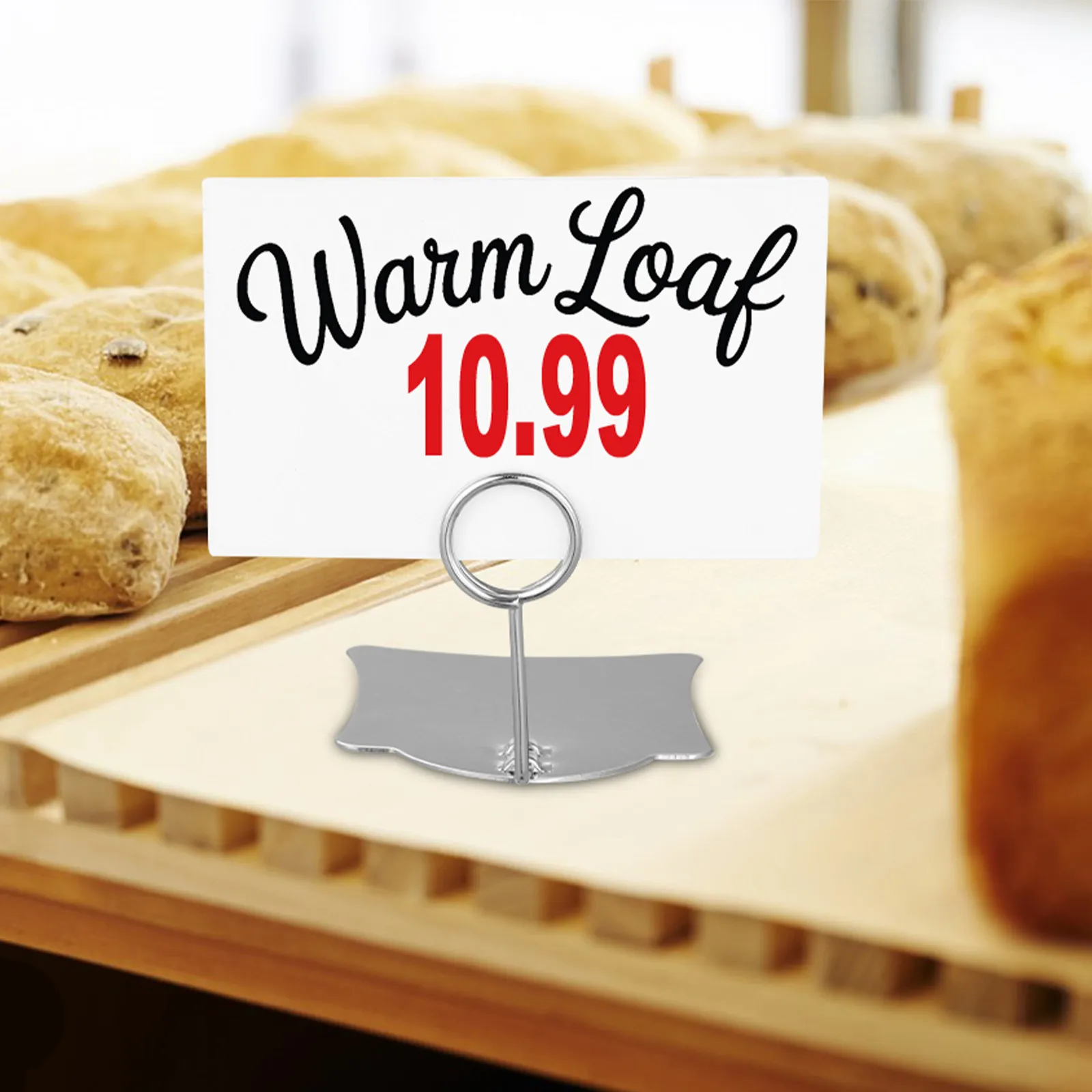 

3Pcs Metal Price Display Rack Label Display Holder for Supermarket Grocery Store Pharmacy Food Sign Holder Advertising Wire Clip