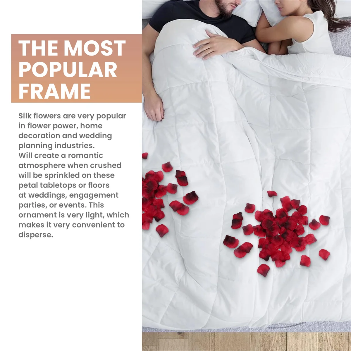 romantic night 3000 Pcs Red Flower Artificial Rose Petals for Wedding Aisle Party Favor & Table Vase Home Decoration