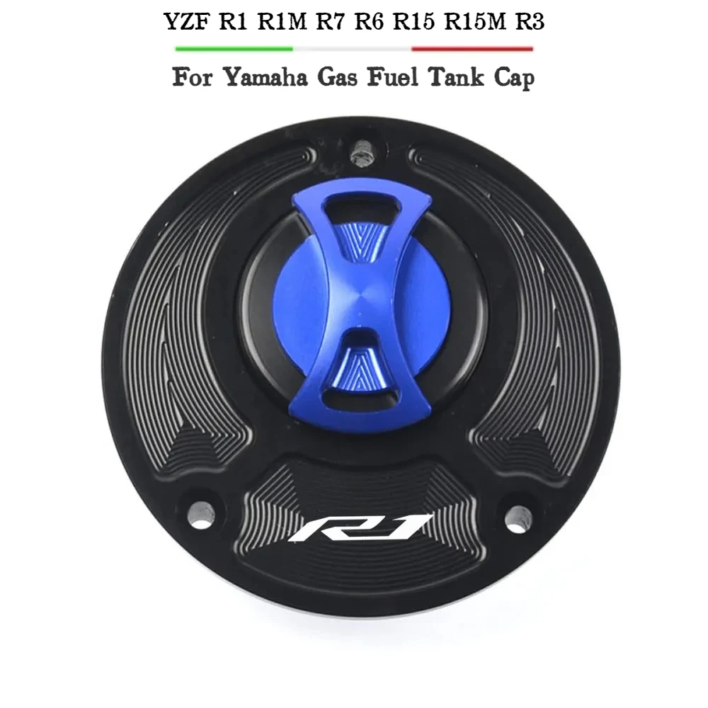 

For Yamaha YZF R1 R1M R7 R6 R15 R15M R3 Fuel Gas Tank Cover Quick Release Rotate Aluminum Oil Cap Racing Motorcycle Accessories