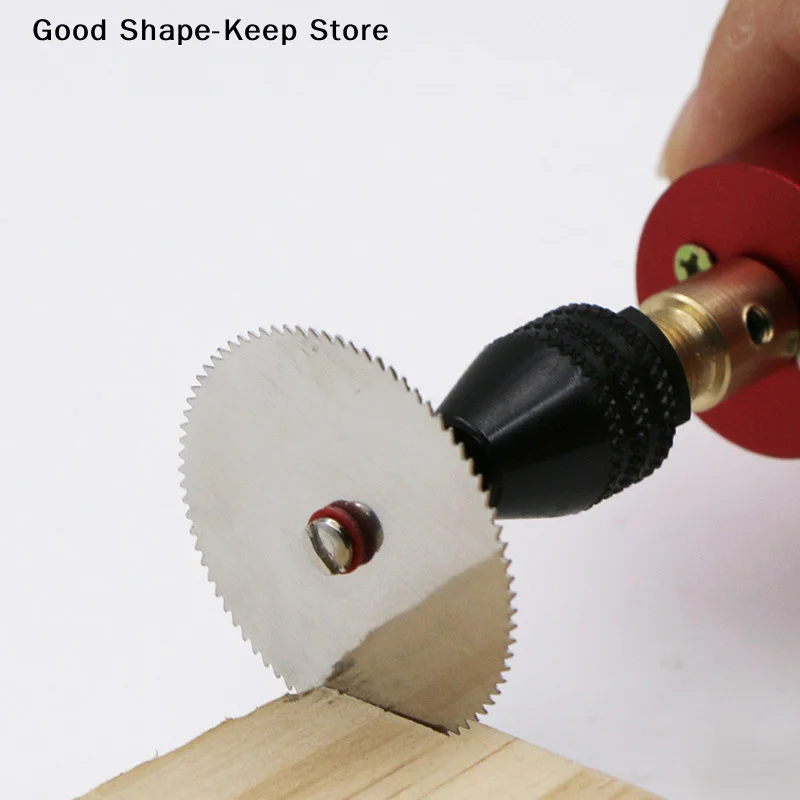 daily5pcs Set Stainless Steel Wood Cutting Disc Mini Circular Saw for Dremel Rotary Tools with Mandrel Wood Cutter Wheel